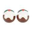 Picture of XMAS PUDDING SALT AND PEPPER SHAKERS